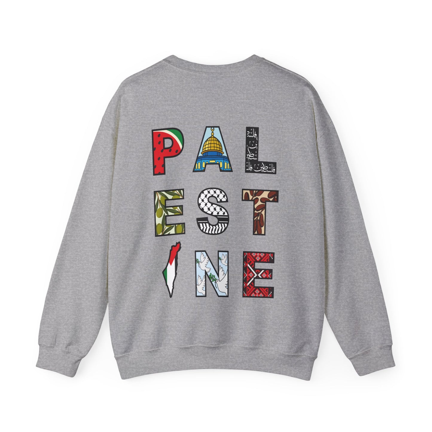 'Palestine' Letters | Watermelon Crewneck