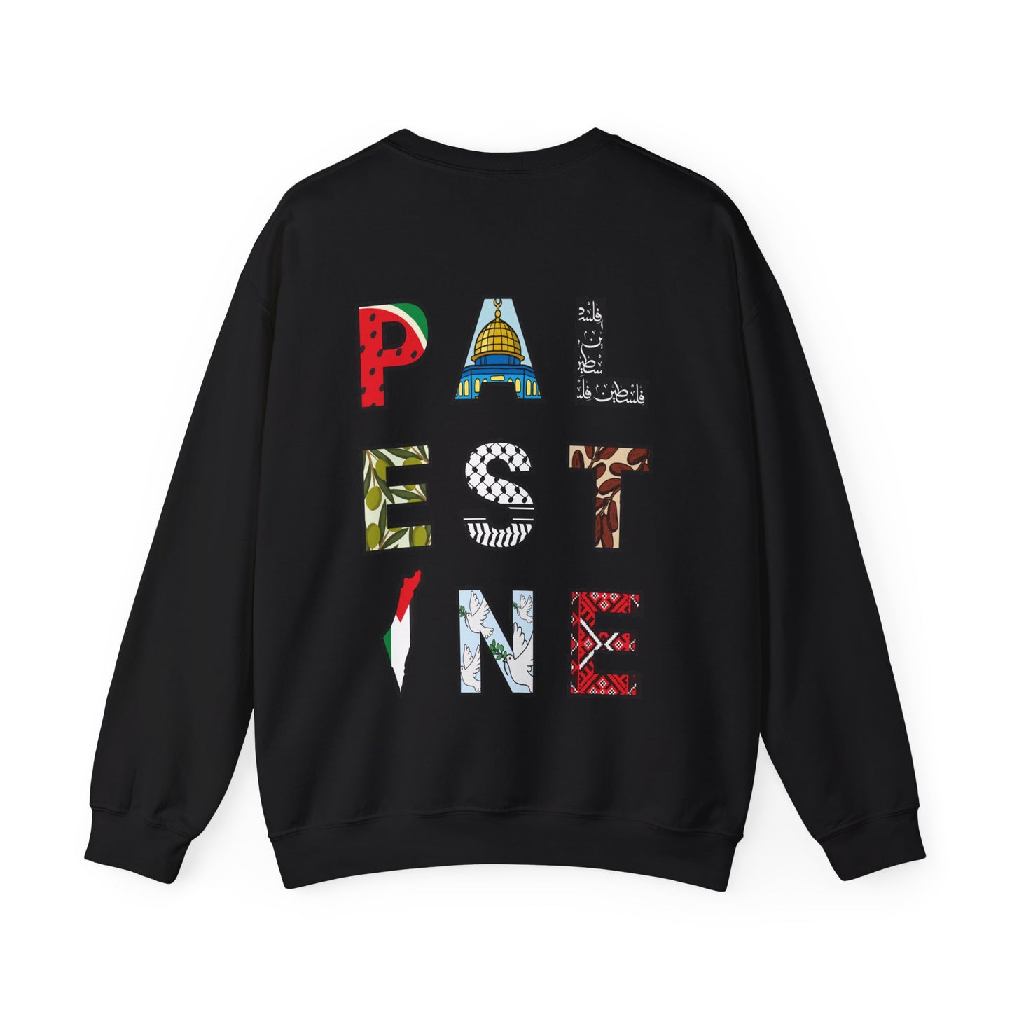 'Palestine' Letters | Watermelon Crewneck