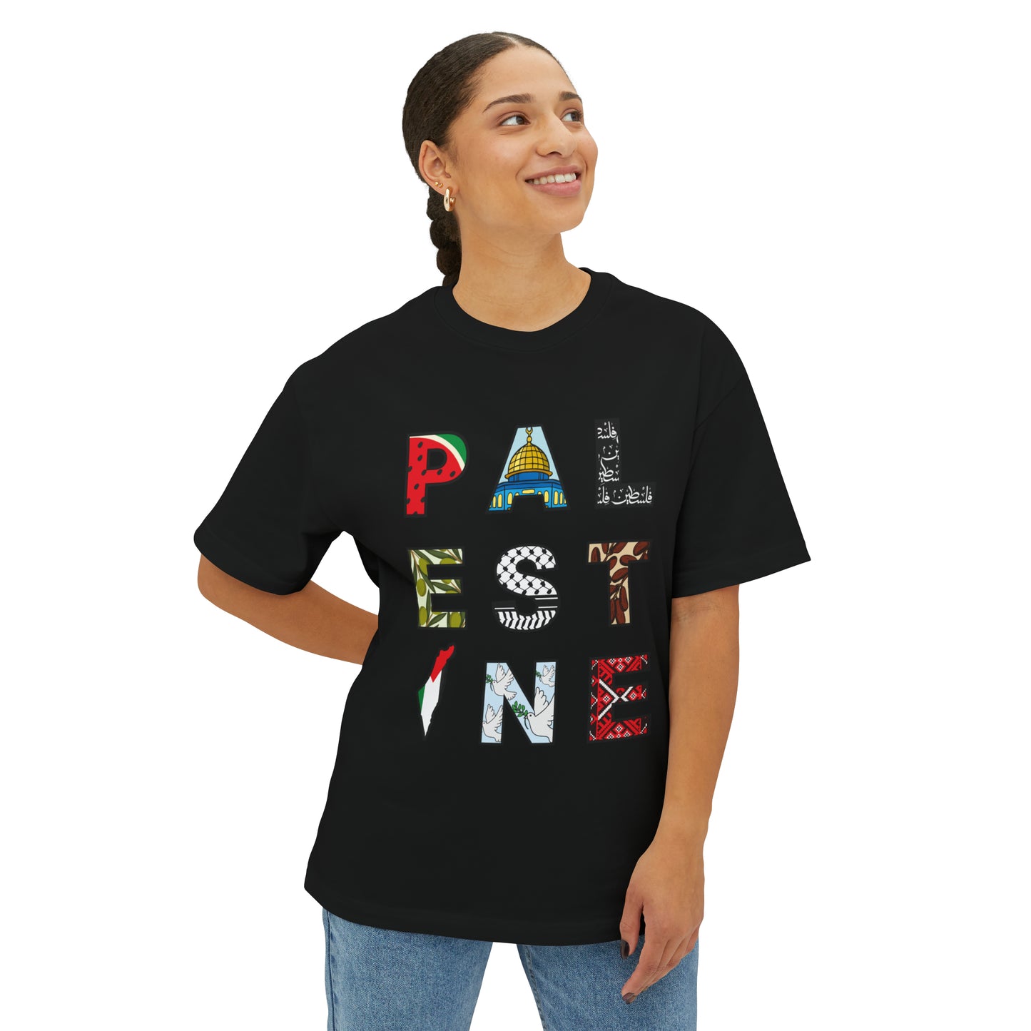 Oversized 'PALESTINE' Tee