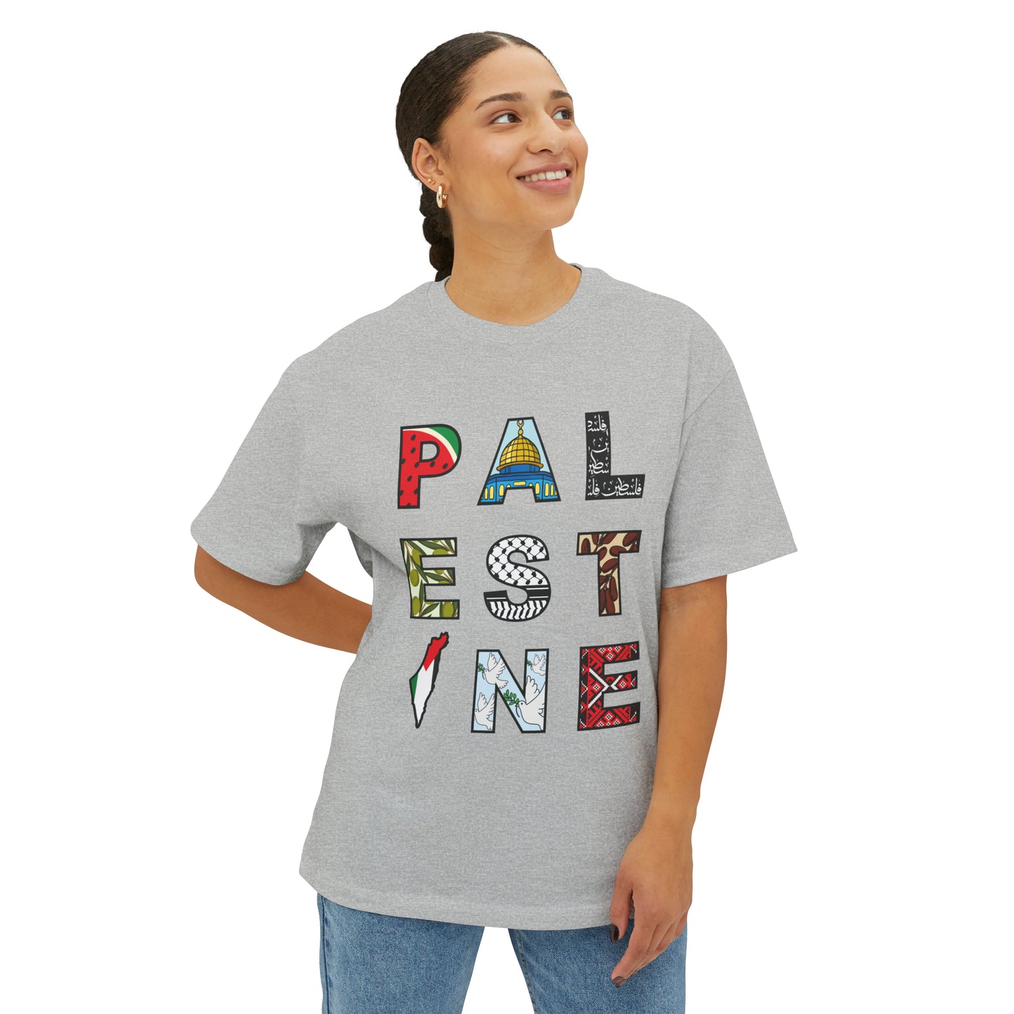 Oversized 'PALESTINE' Tee