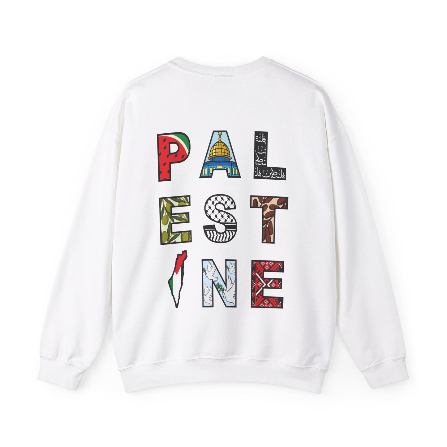 'Palestine' Letters | Watermelon Crewneck