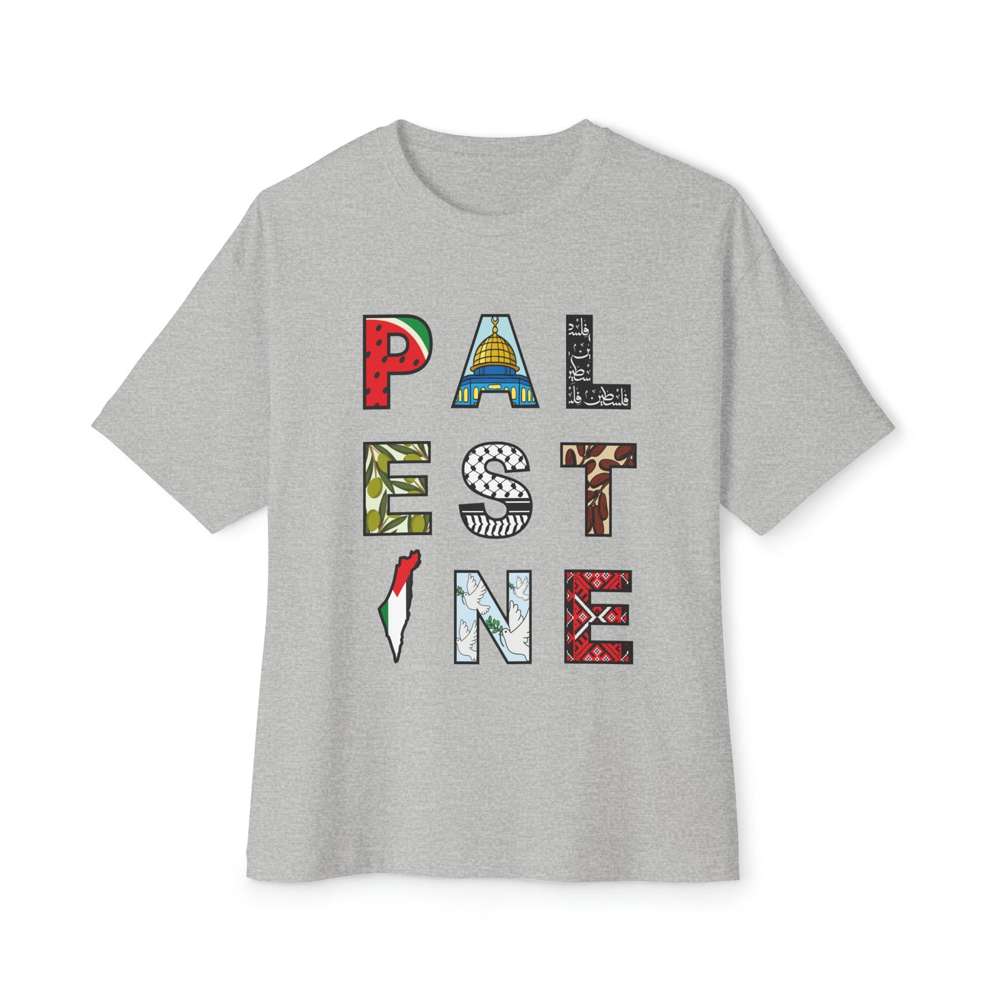 Oversized 'PALESTINE' Tee