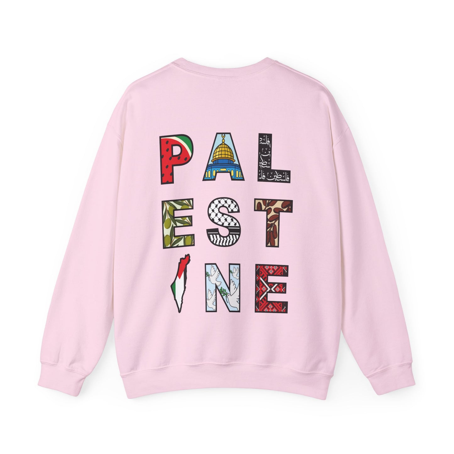 'Palestine' Letters | Watermelon Crewneck