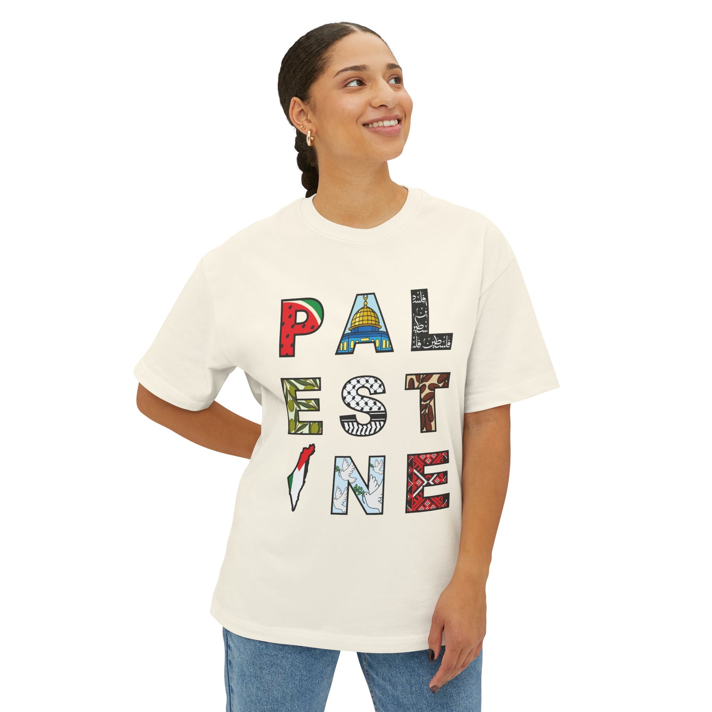 Oversized 'PALESTINE' Tee