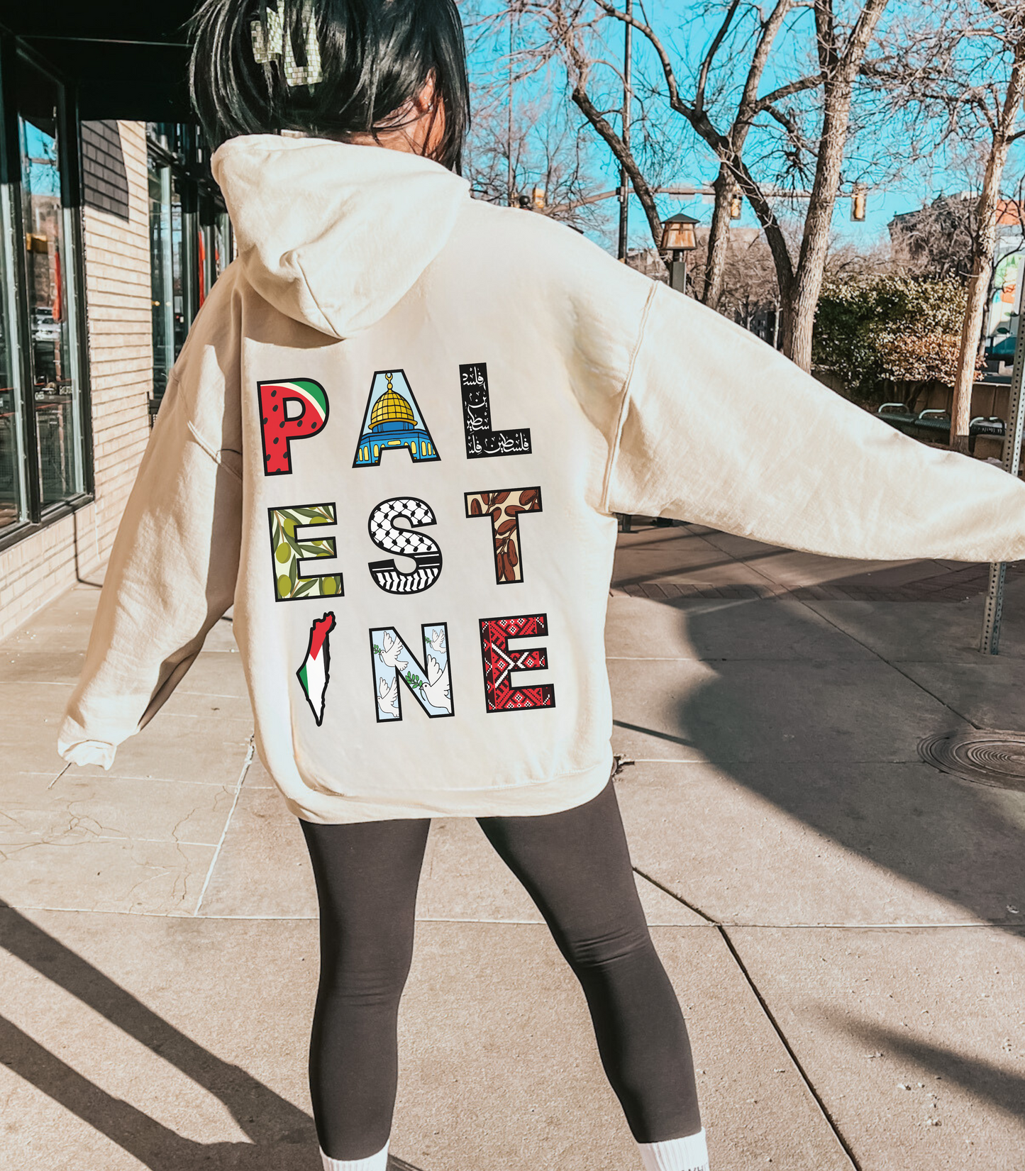 'PALESTINE' Letters | Hoodie