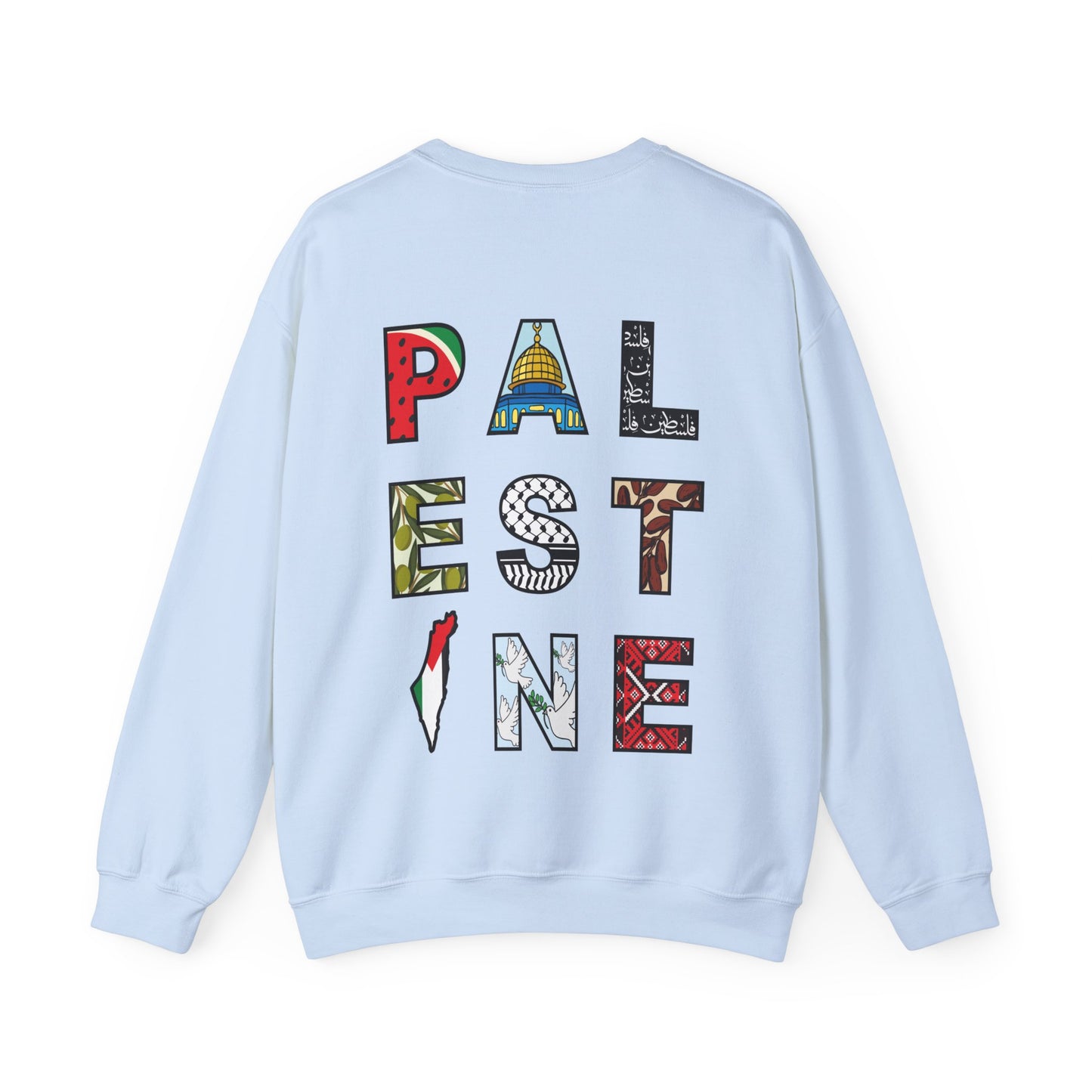 'Palestine' Letters | Watermelon Crewneck