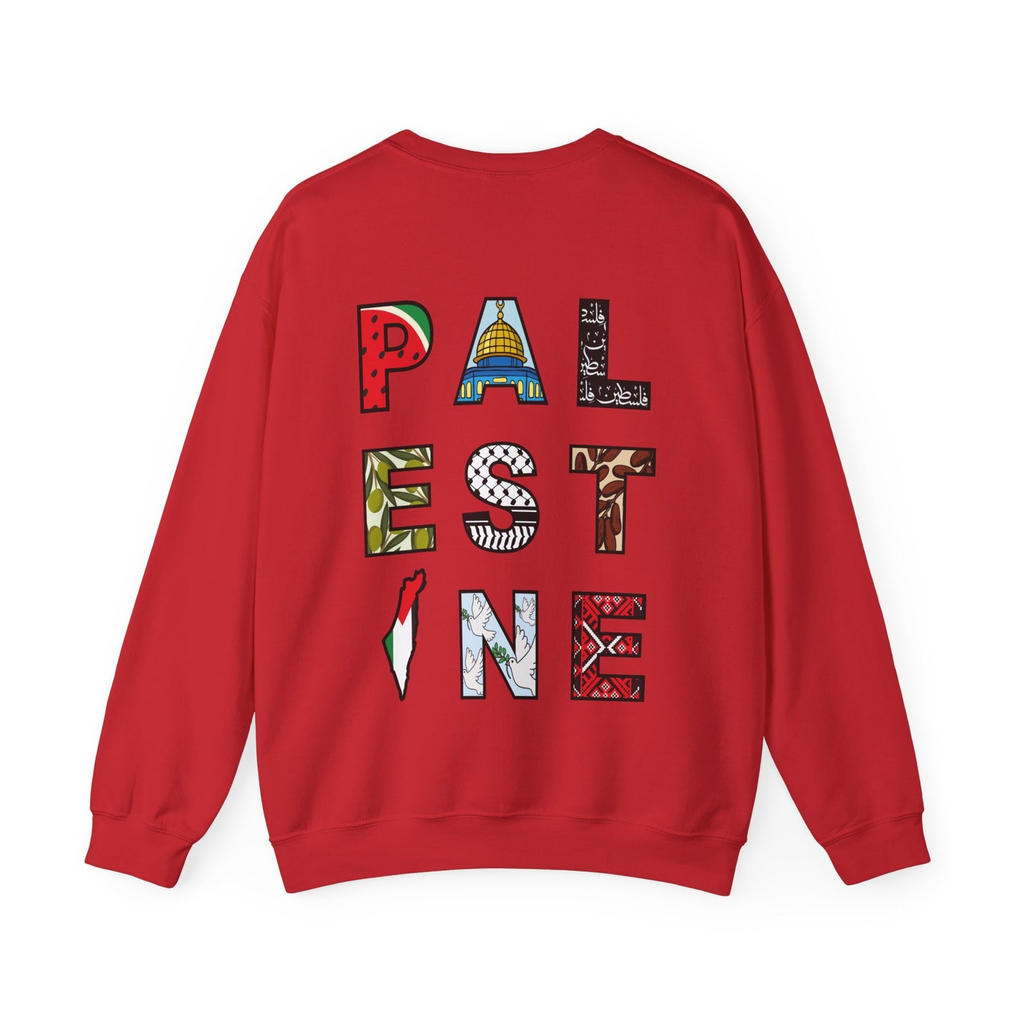 'Palestine' Letters | Watermelon Crewneck