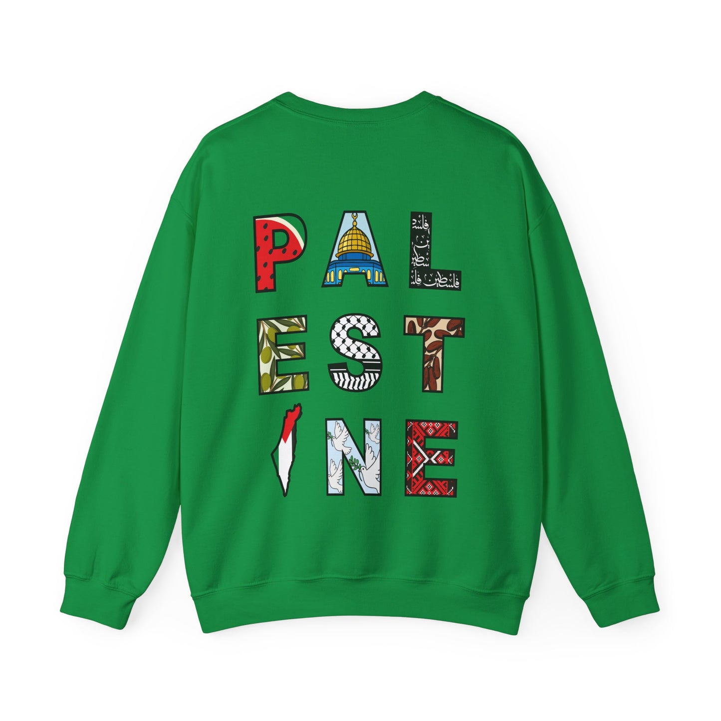 'Palestine' Letters | Watermelon Crewneck